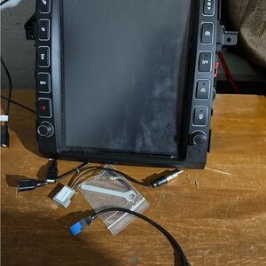 Black Car Stereo System with Touchscreen